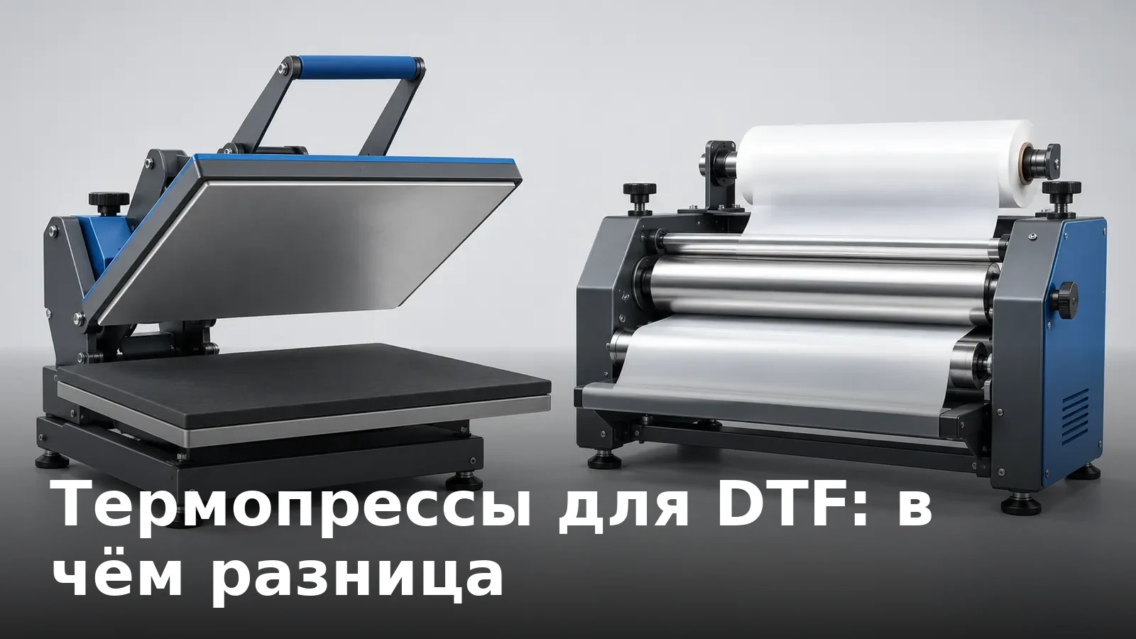Термопрессы для DTF: плоские, каландровые, автоматические — в чём разница